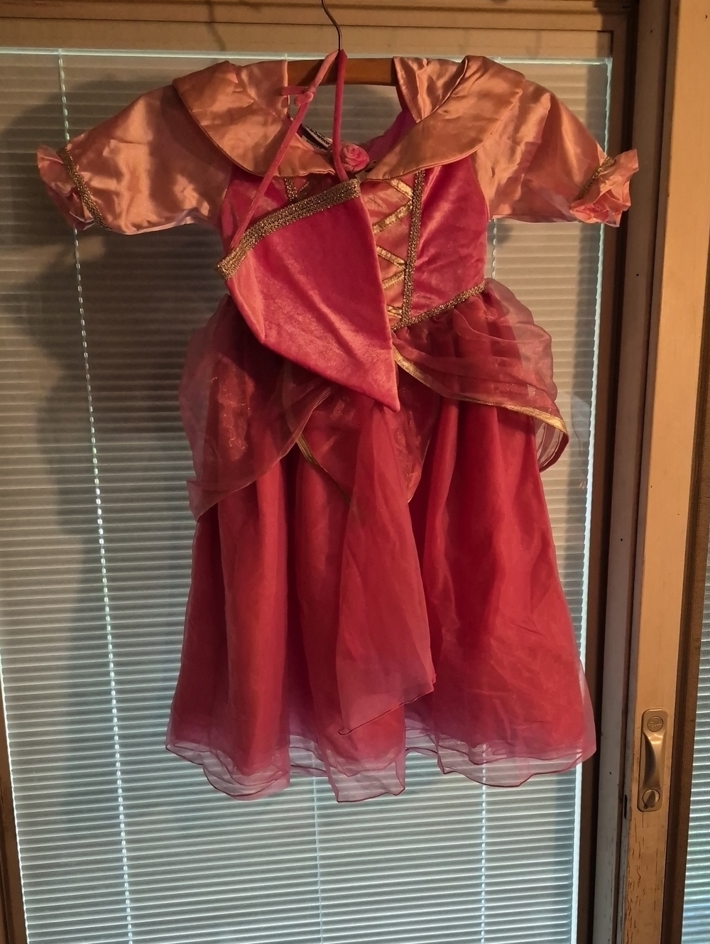 miniwear Pink and Gold Princess Dress Costume 36 Monthes